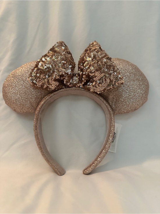 Disney Accessories - Disney Rose Gold Sequin Minnie Ears Headband